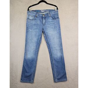 Rock 47 Wrangler Jeans Womens 29x32 Boyfriend Fit Distressed Western Rodeo 33x30